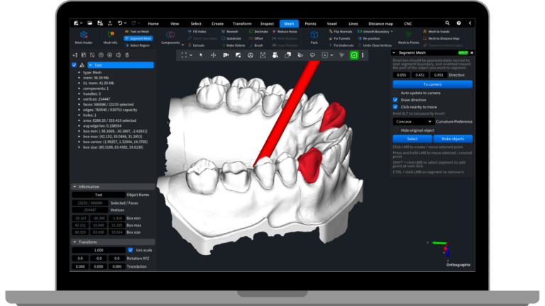 Segmented Mesh Feature Archive - MeshInspector