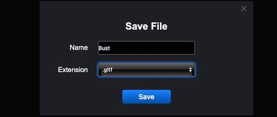 Save File dialog with the output filename and extension fields.