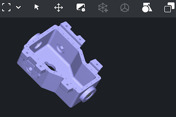 3D model preview of an STP file in MeshInspector