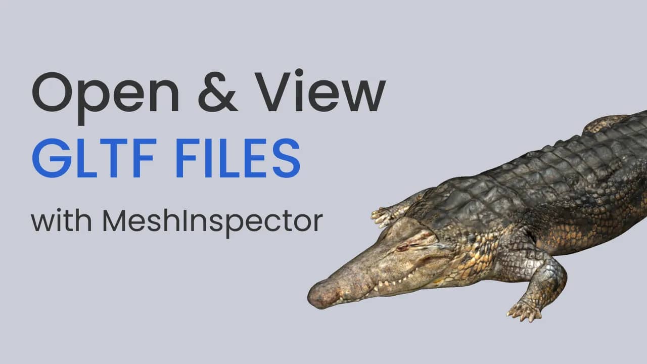 Illustration of opening and viewing GLTF files.