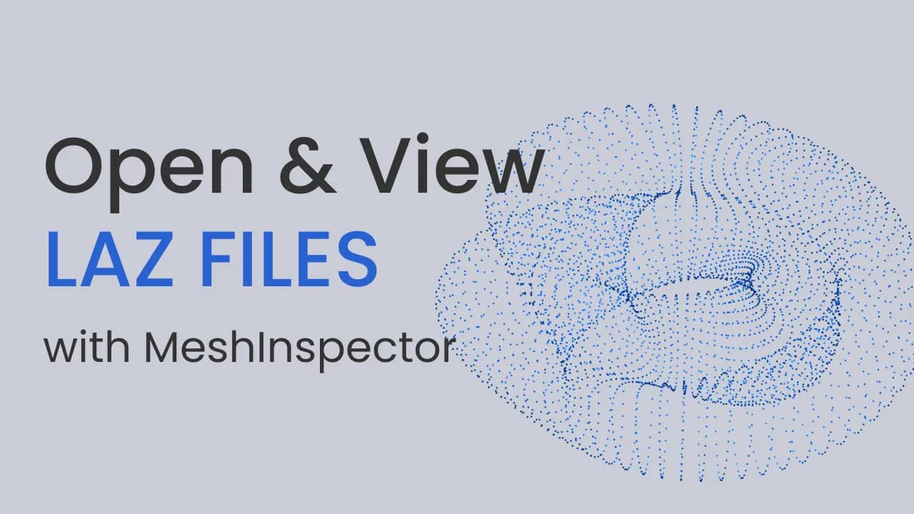 Illustration of opening and viewing LAZ files.