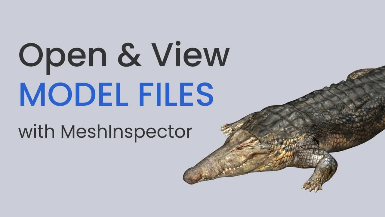 Illustration of opening and viewing MODEL files.