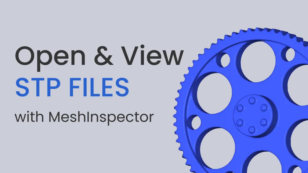 Illustration of opening and viewing STP files.