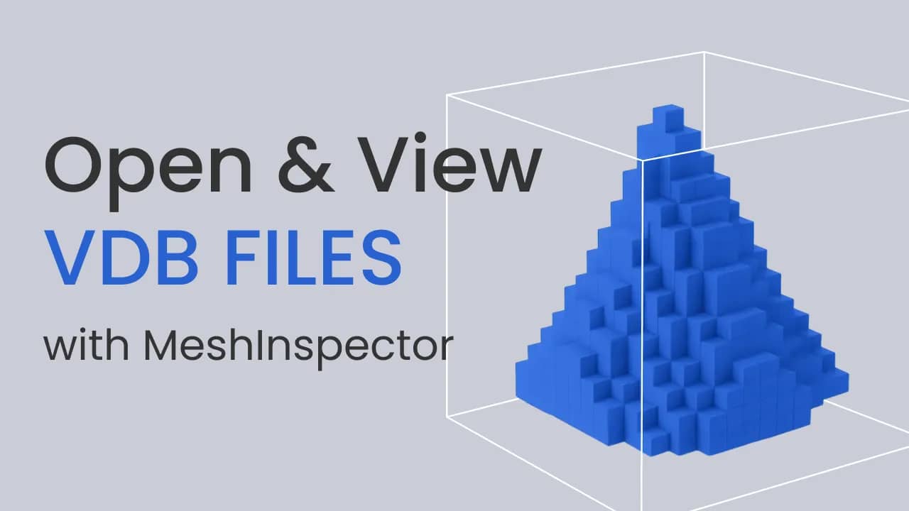 Illustration of opening and viewing VDB files.