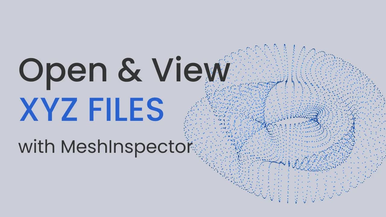 Illustration of opening and viewing XYZ files.