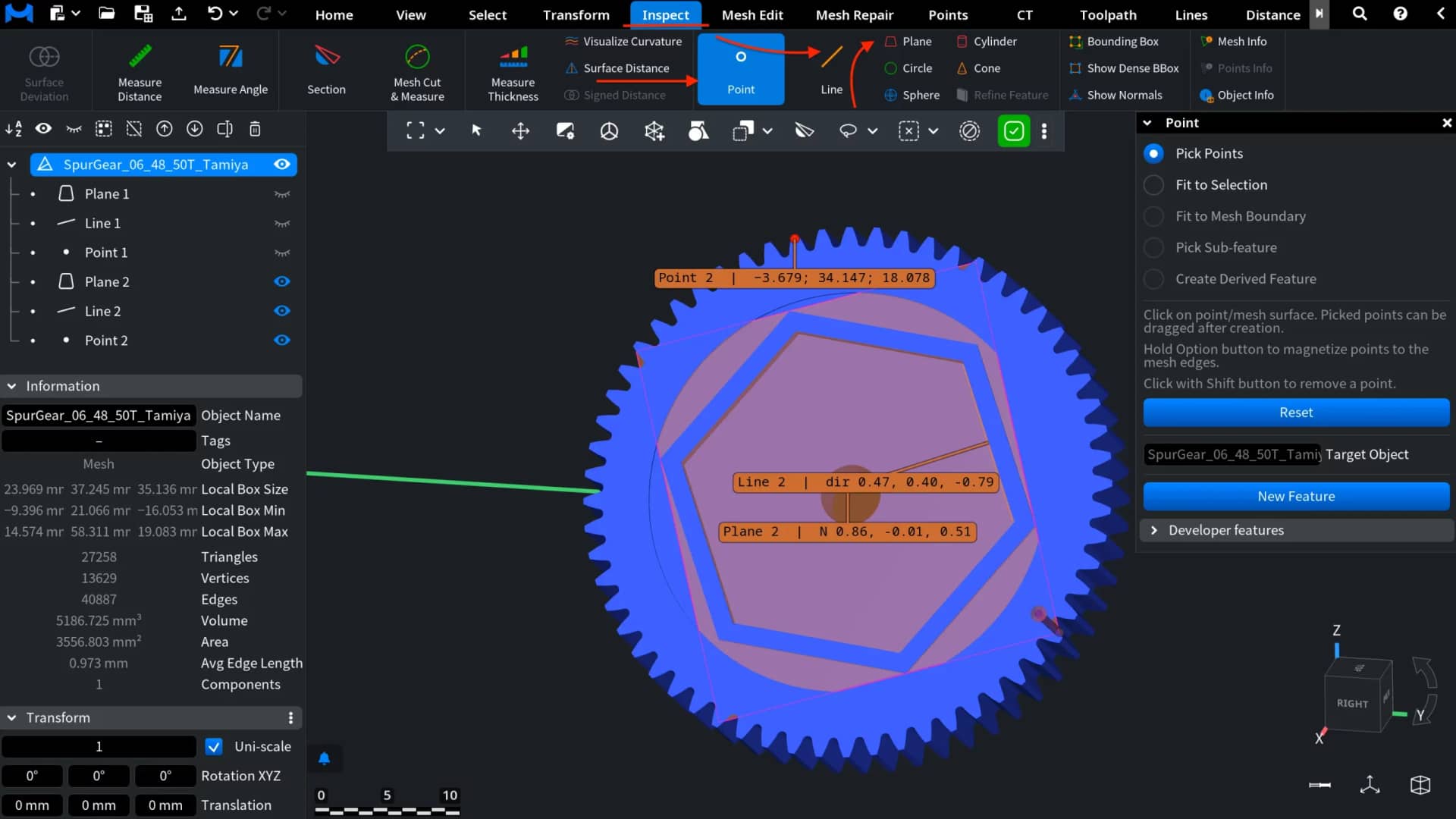 Using Pre-Created Features
