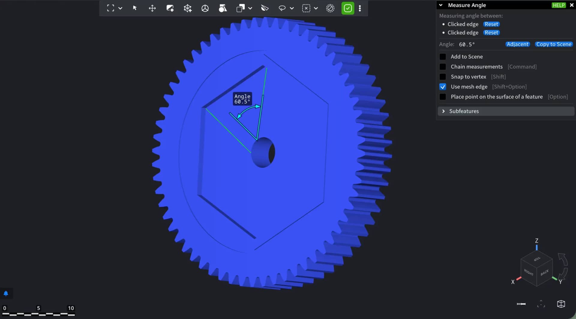 Using Edges for Angles