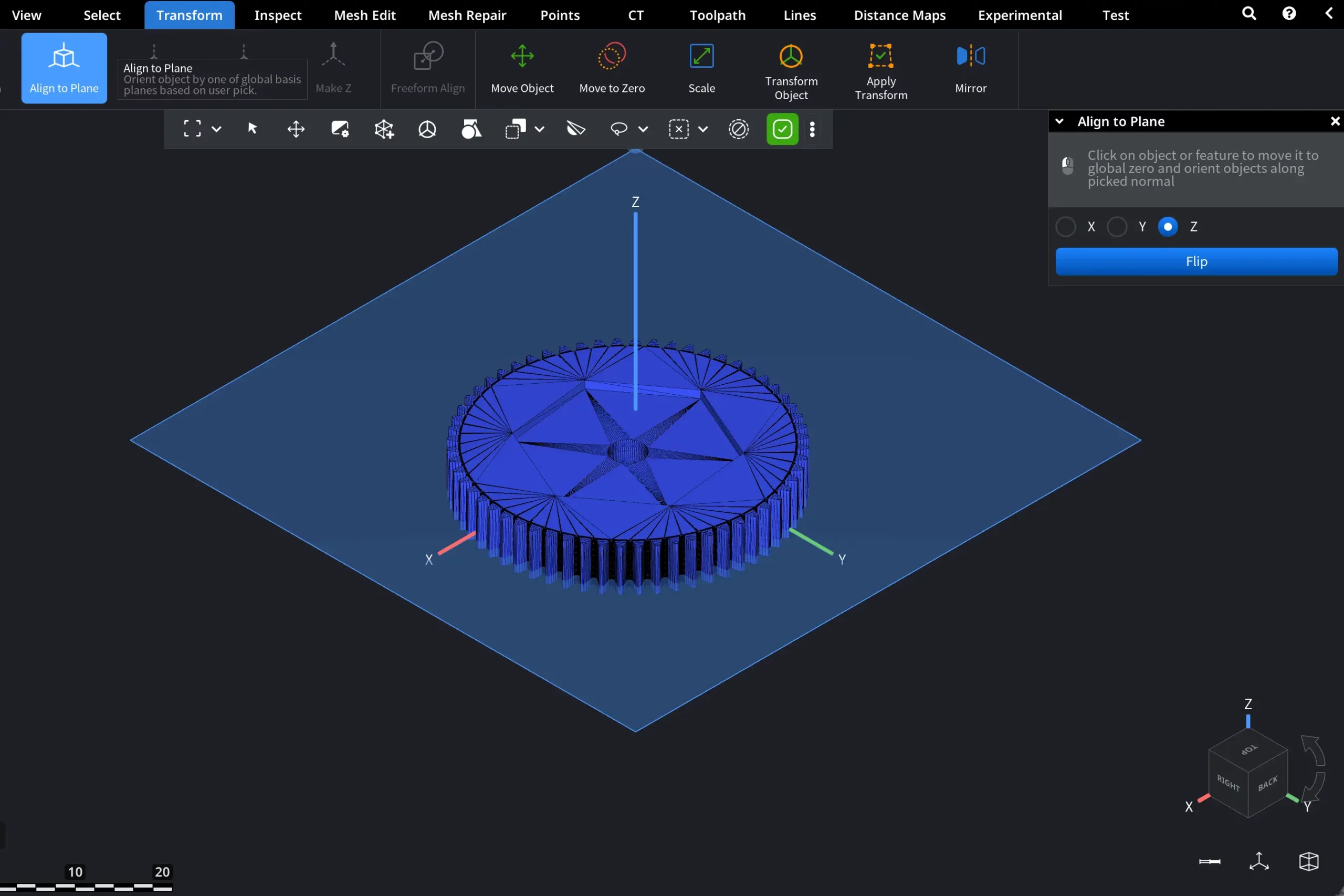 Align to Plane: Result
