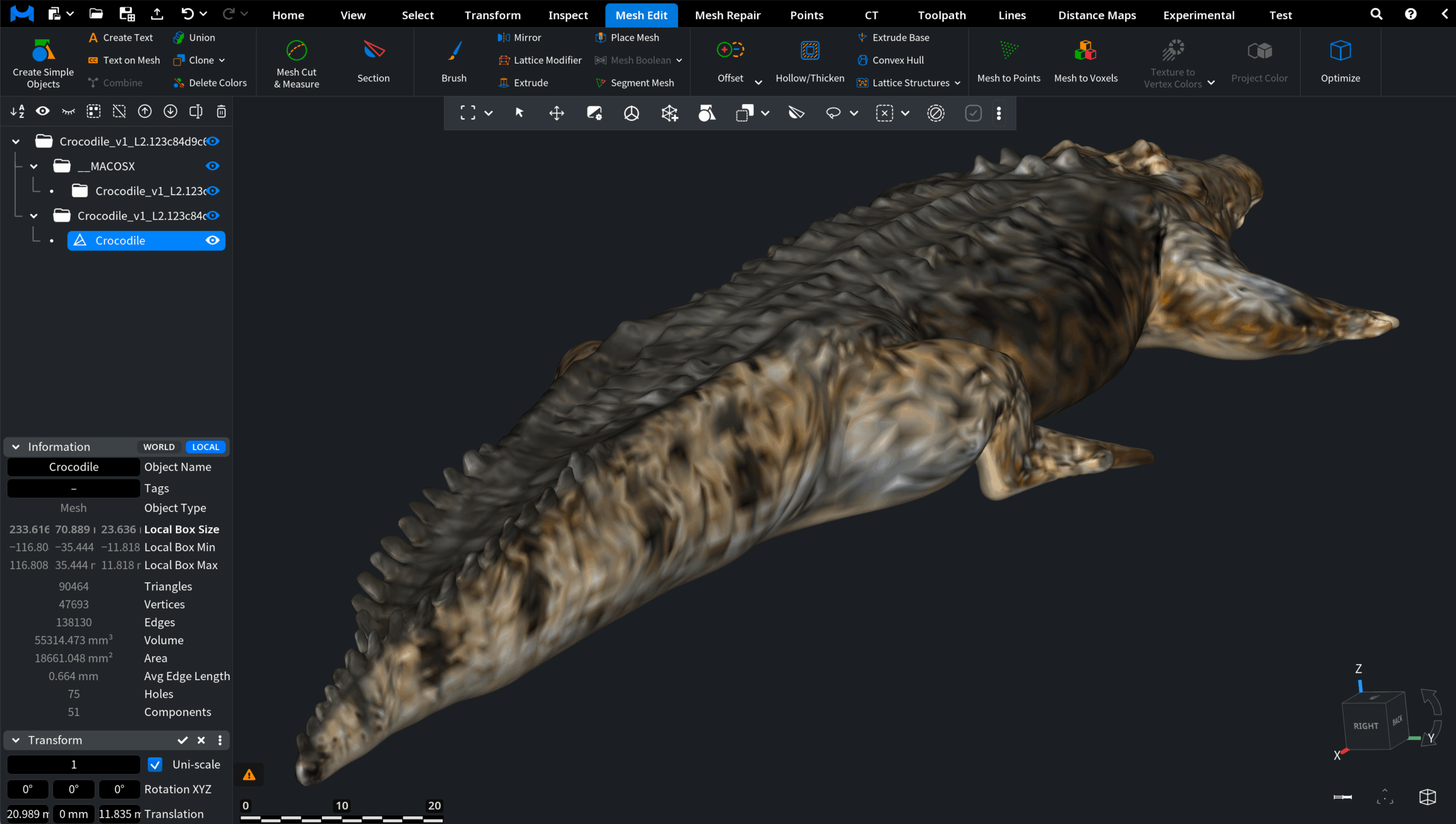 Texture to Vertex Colors: After