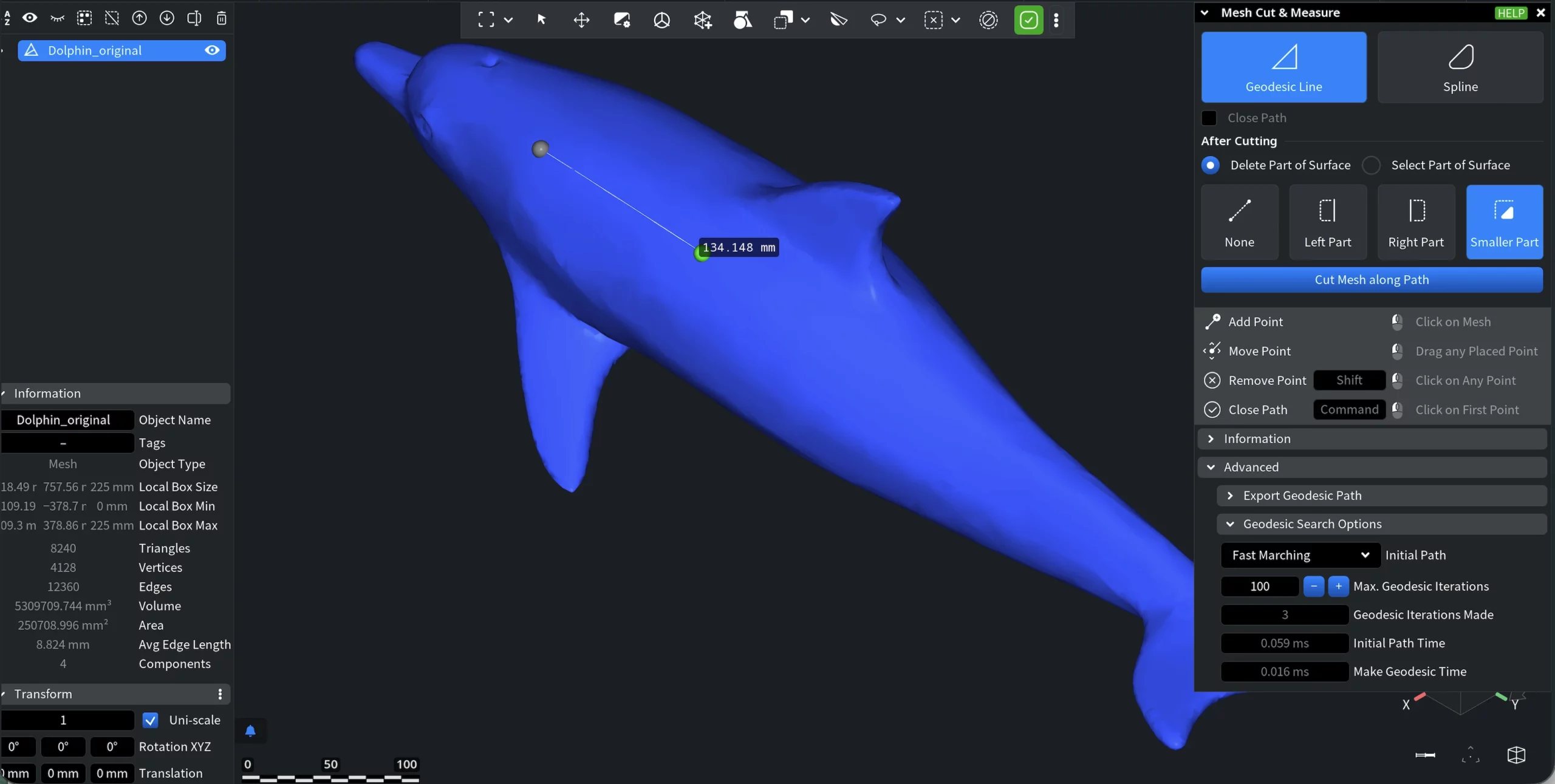 Timing Indicators with Geodesic Line