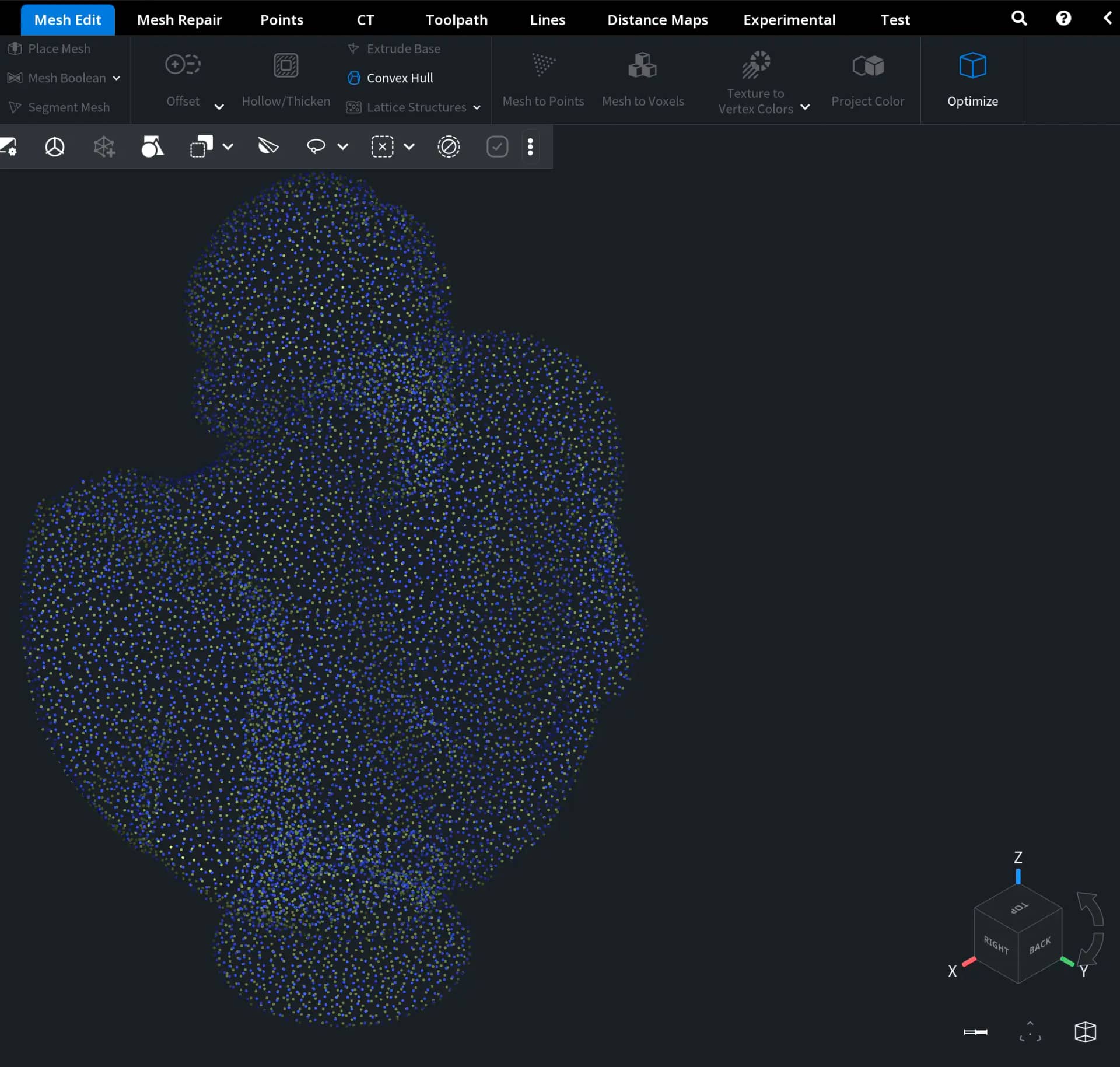 Mesh to Points: Lower Density 