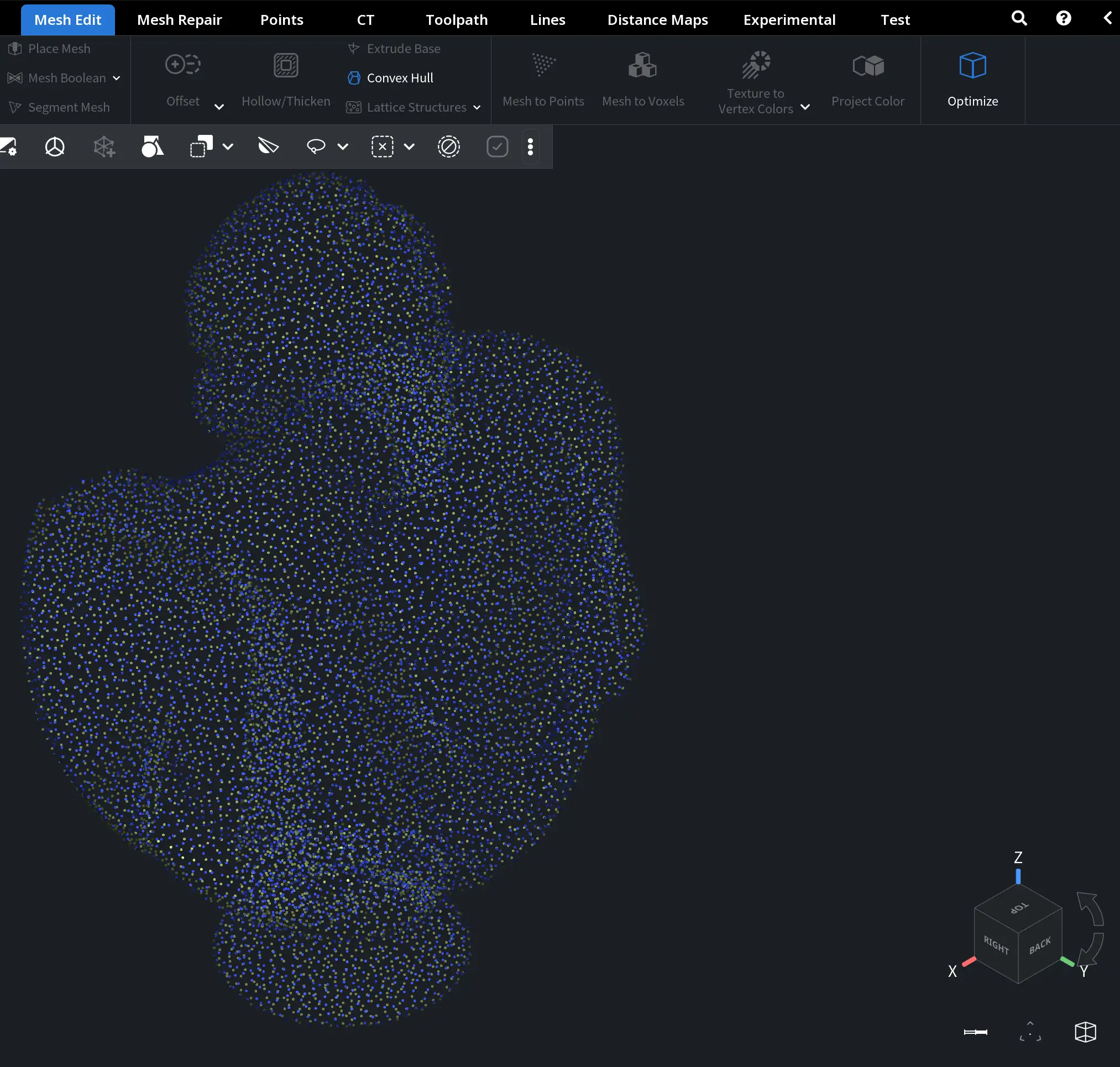 Mesh to Points: Lower Density 