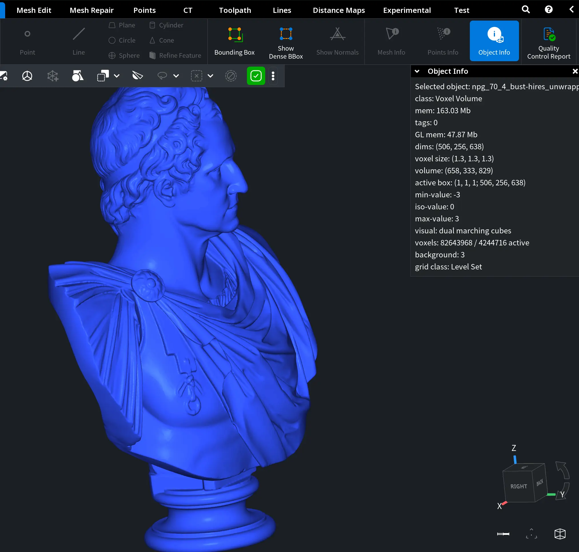 Mesh to Voxels: Baseline Scenario