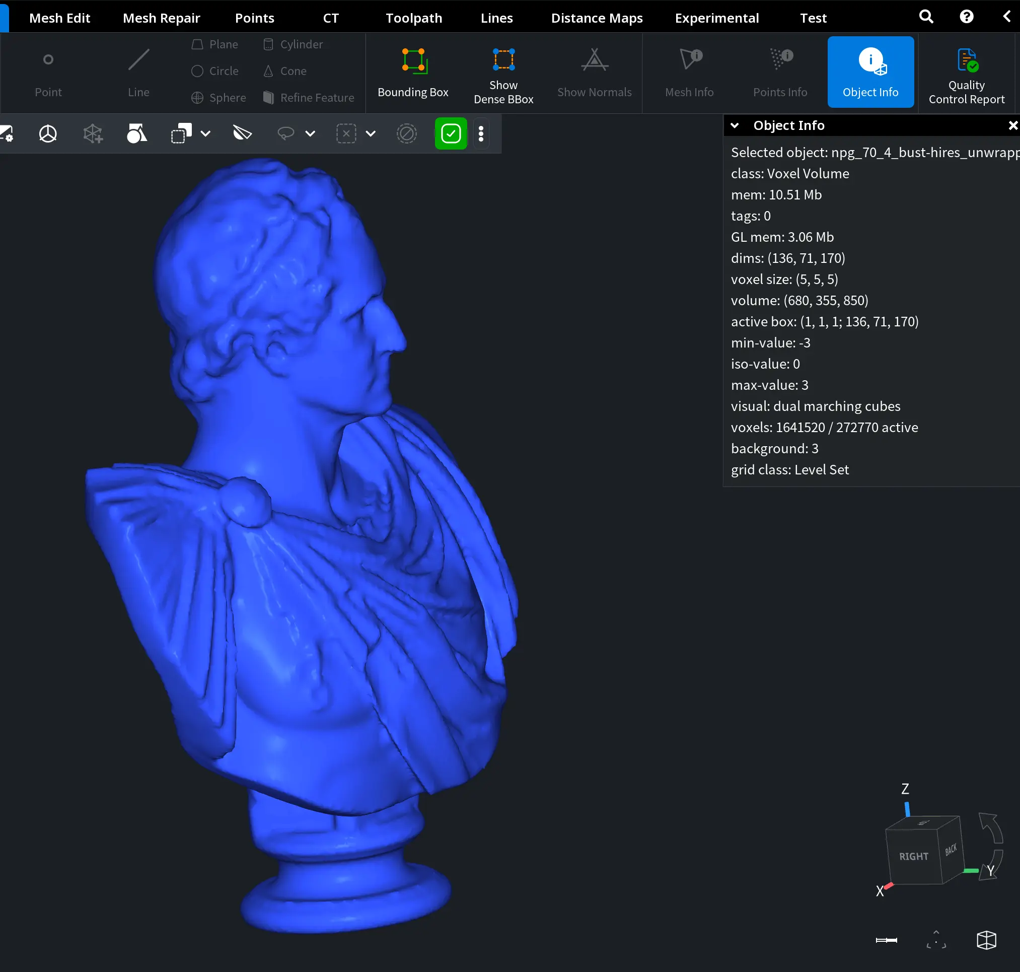 Mesh to Voxels: Coarser Resolution 