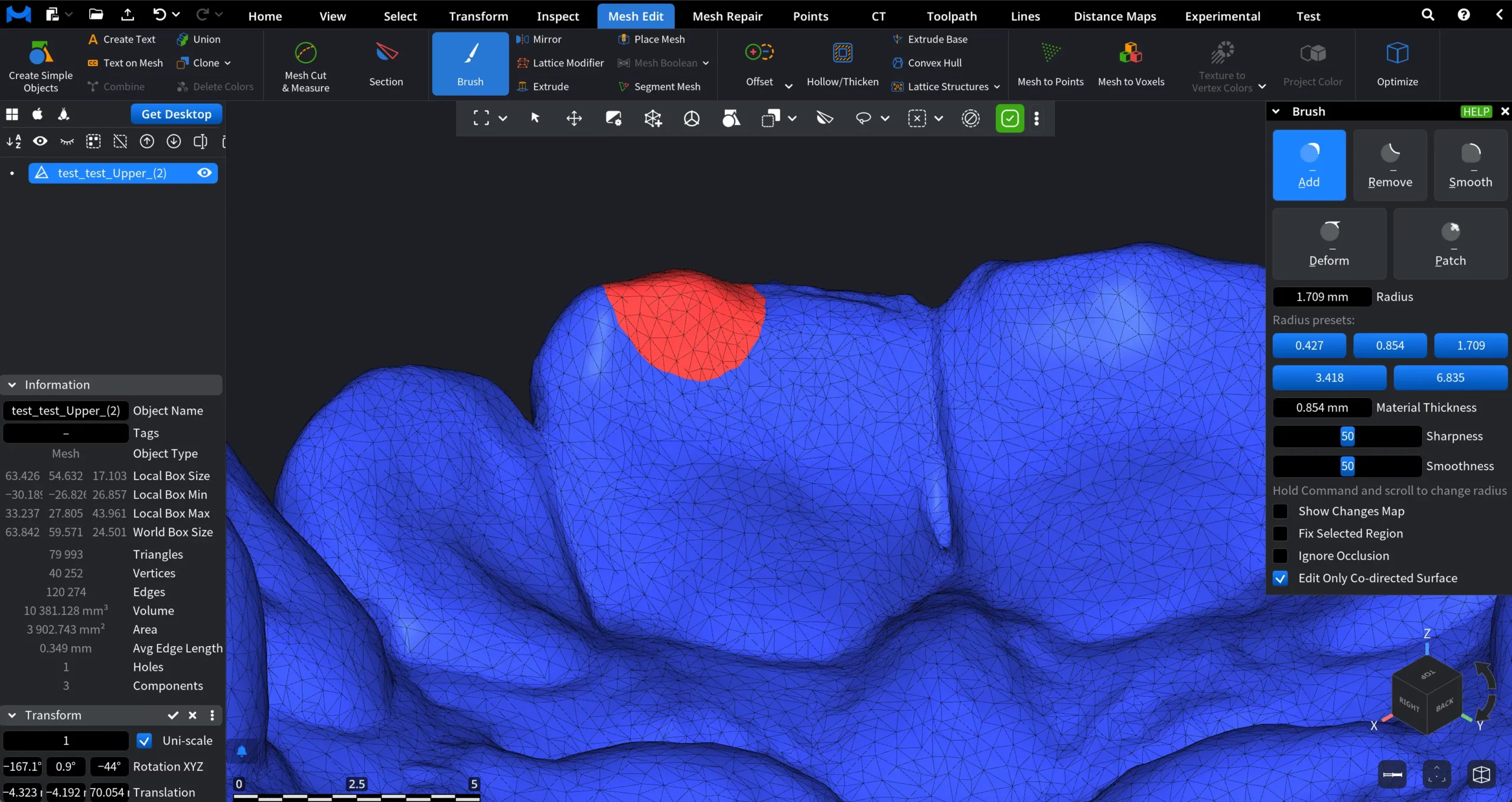 Brush in MeshInspector: Add