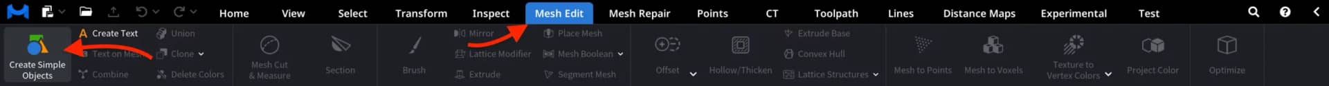 Creating Simple Objects in MeshInspector