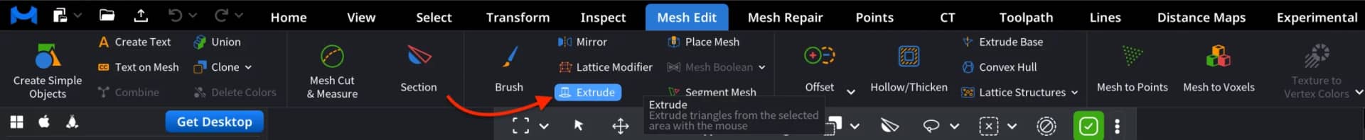 Extrude: Where to Find