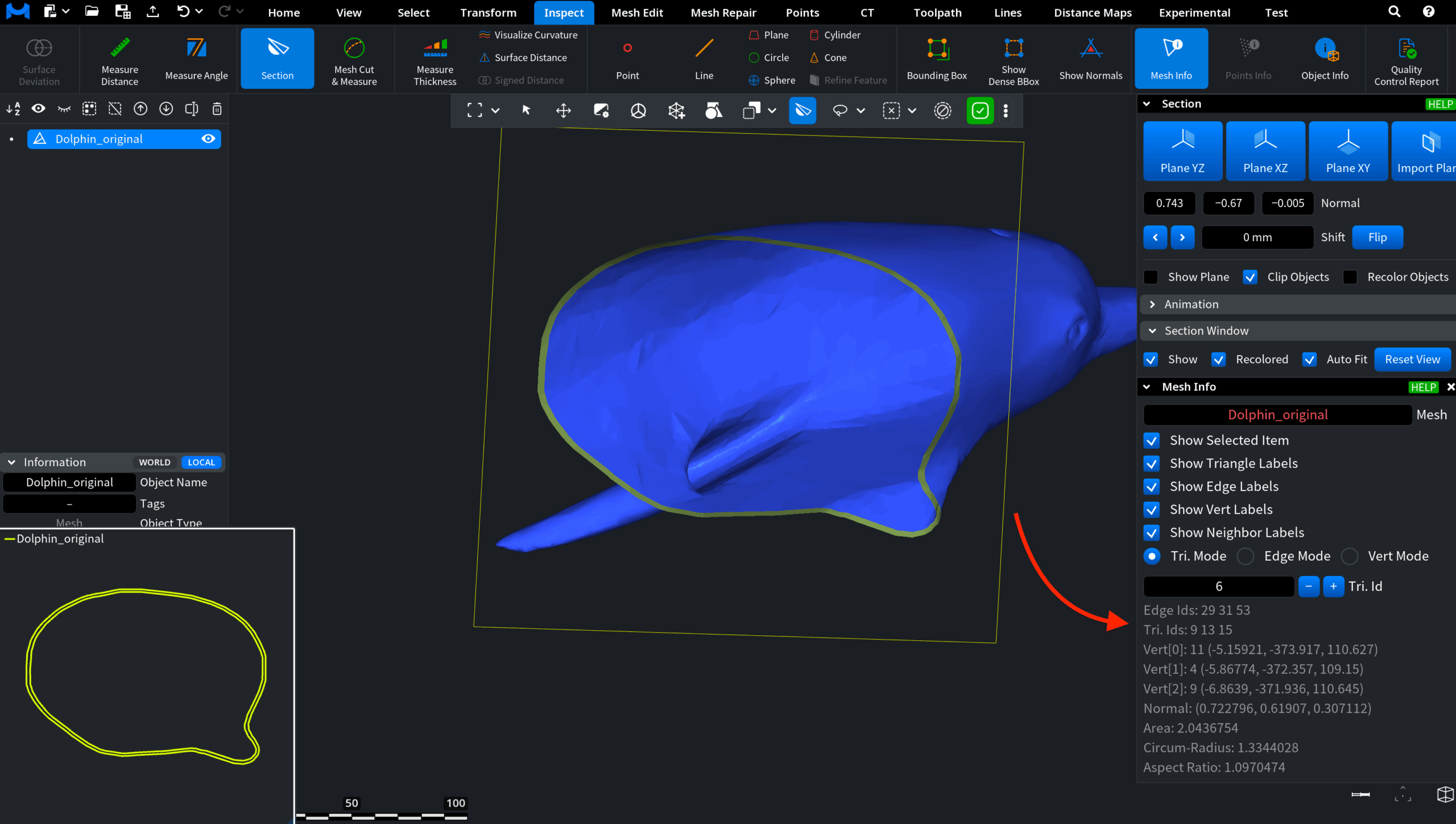 Original Object: After Offsetting and Before Optimization