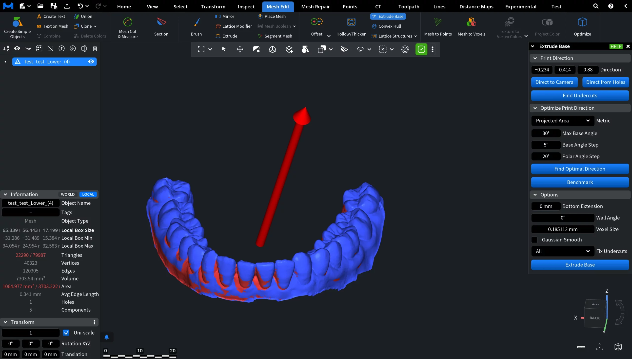 Undercuts Found Arbitrarily 