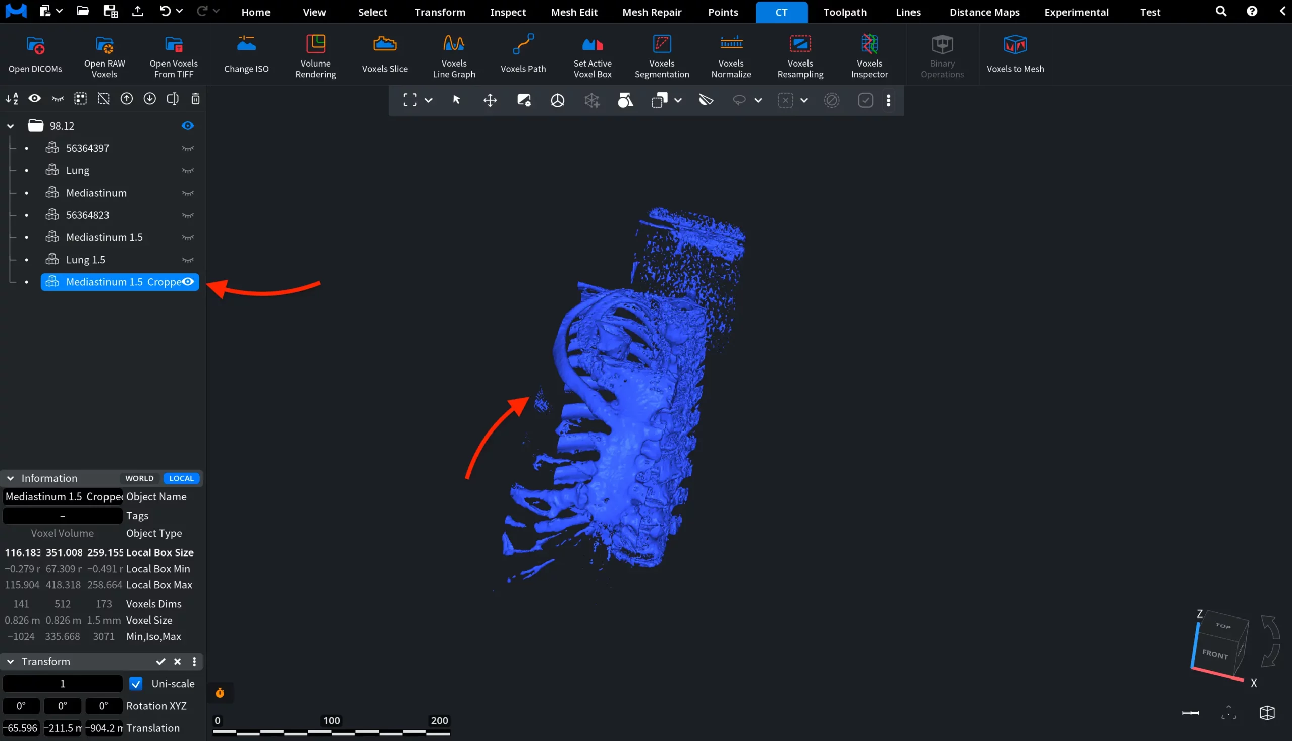 Set Active Voxel Box: Create New Object