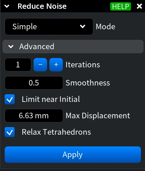 Reduce Noise: Simple