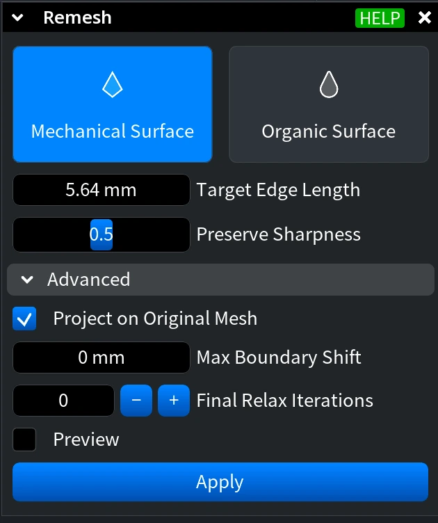 Remesh Panel