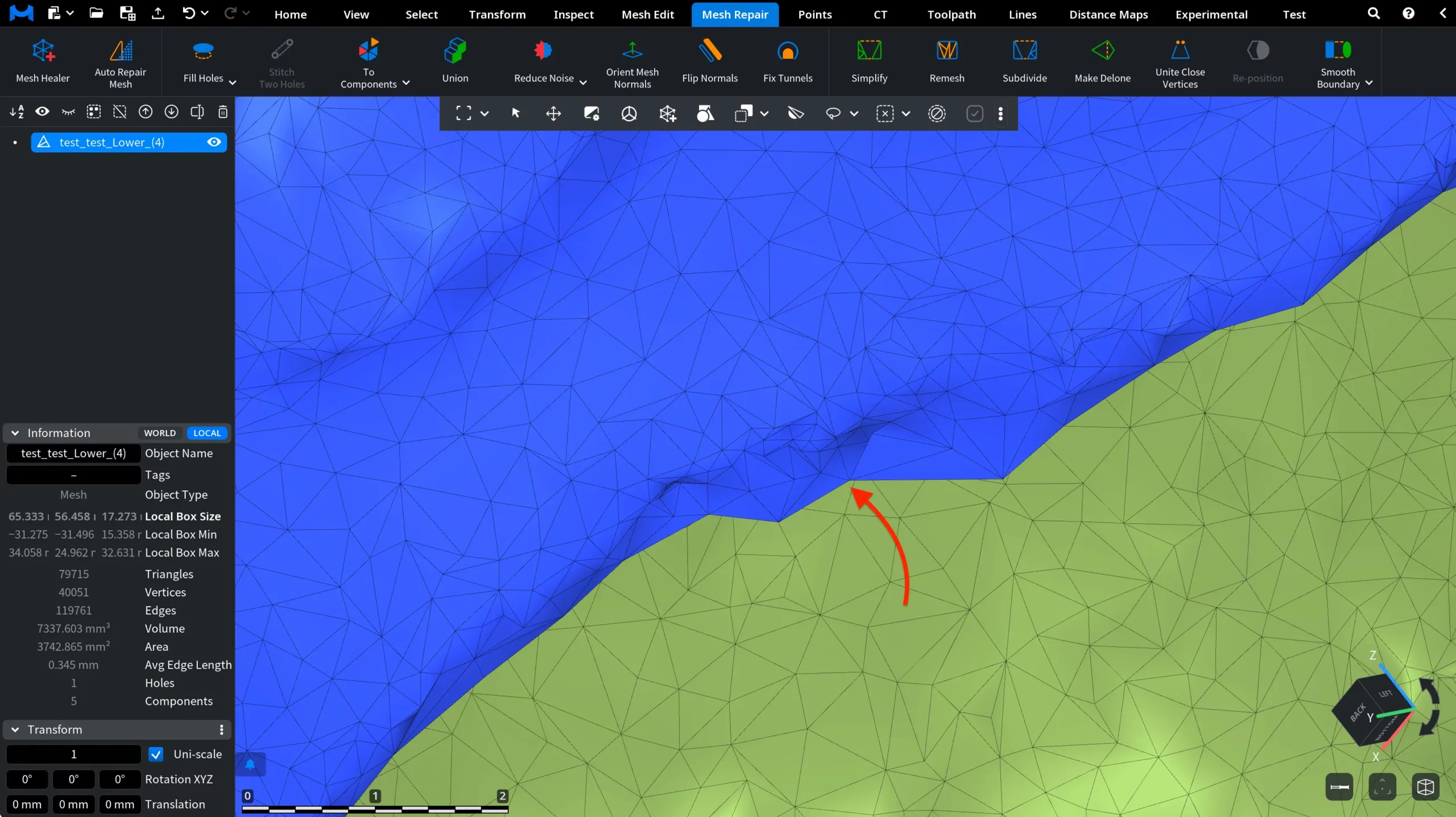 Unite Close Vertices: After