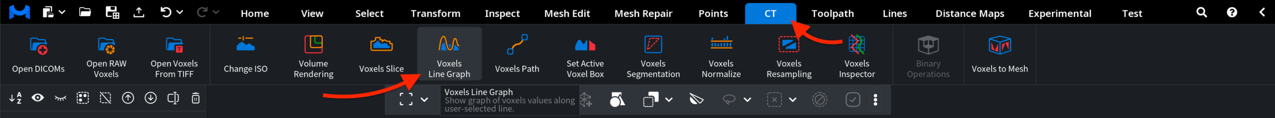 Voxels Line Graph: Where to Find