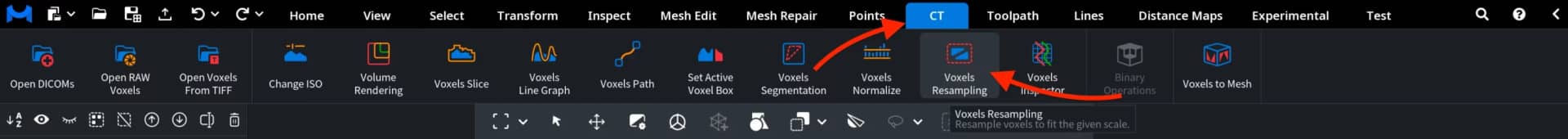 Voxels Resampling: Where to Find