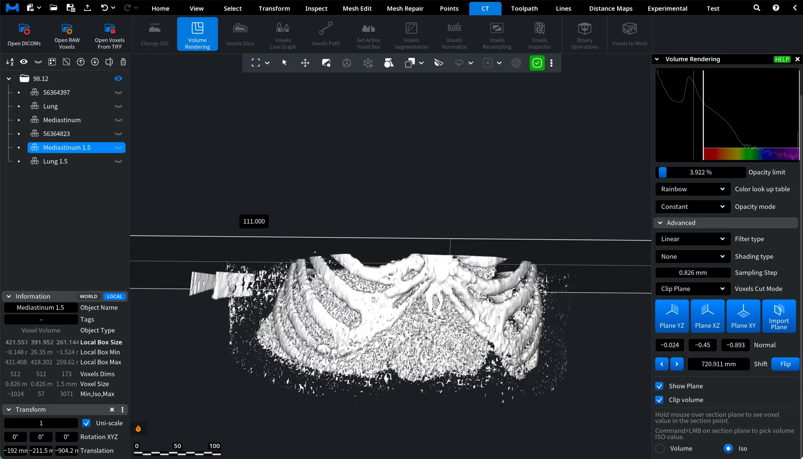 Voxel Value: After Clicking