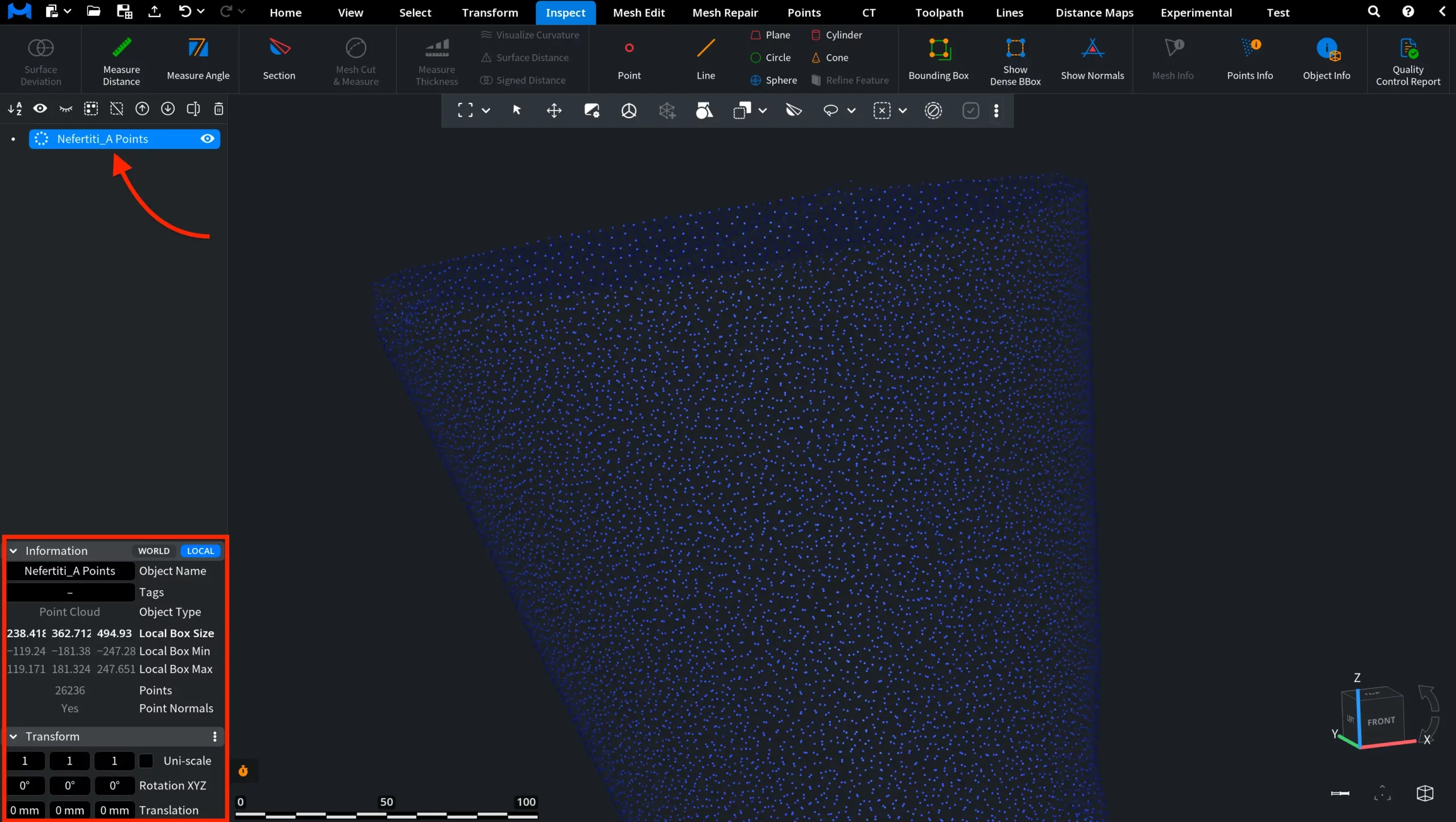 Point Cloud In MeshInspector: Overview