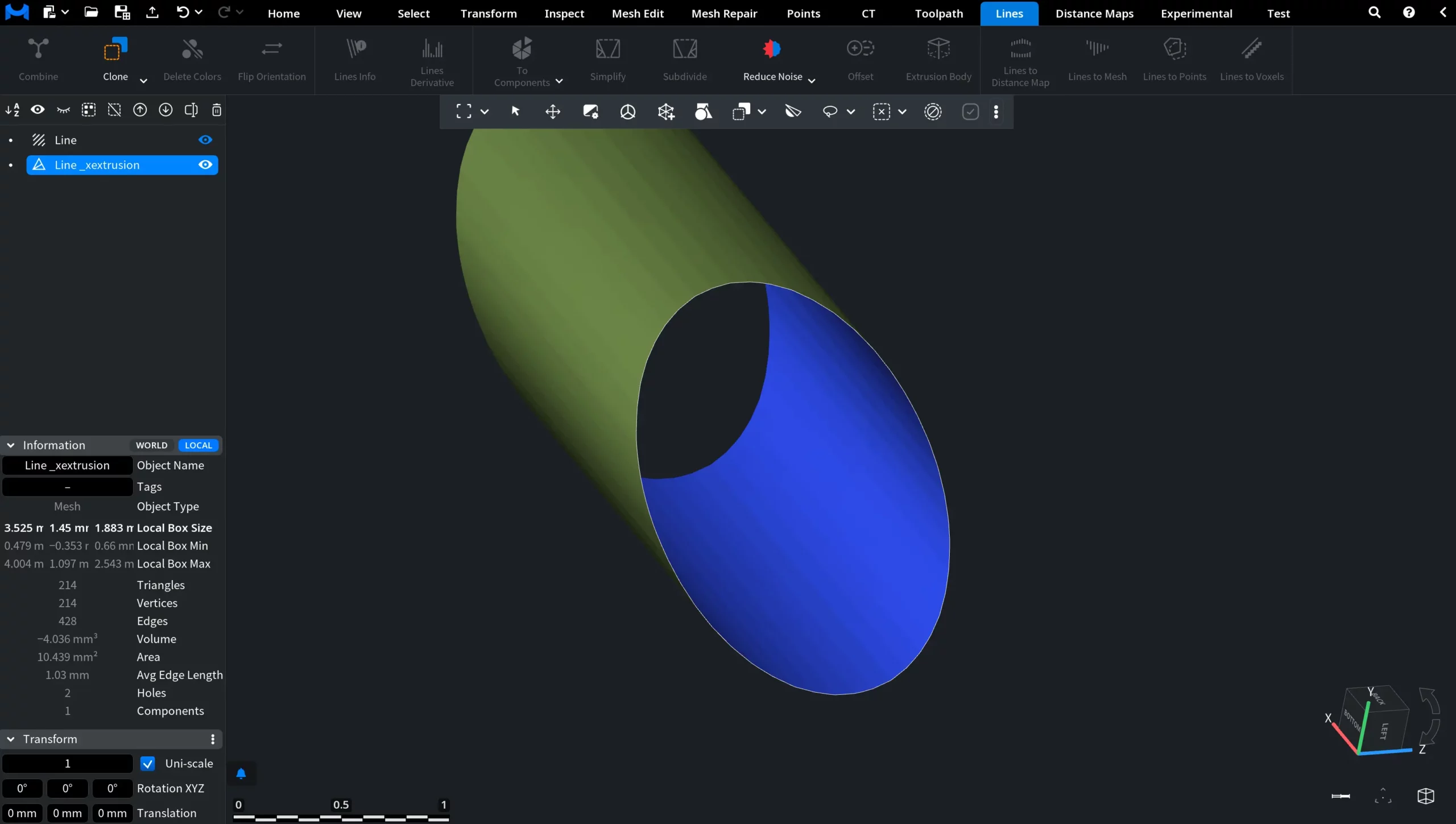 Extrusion Body: Fill Holes Disabled