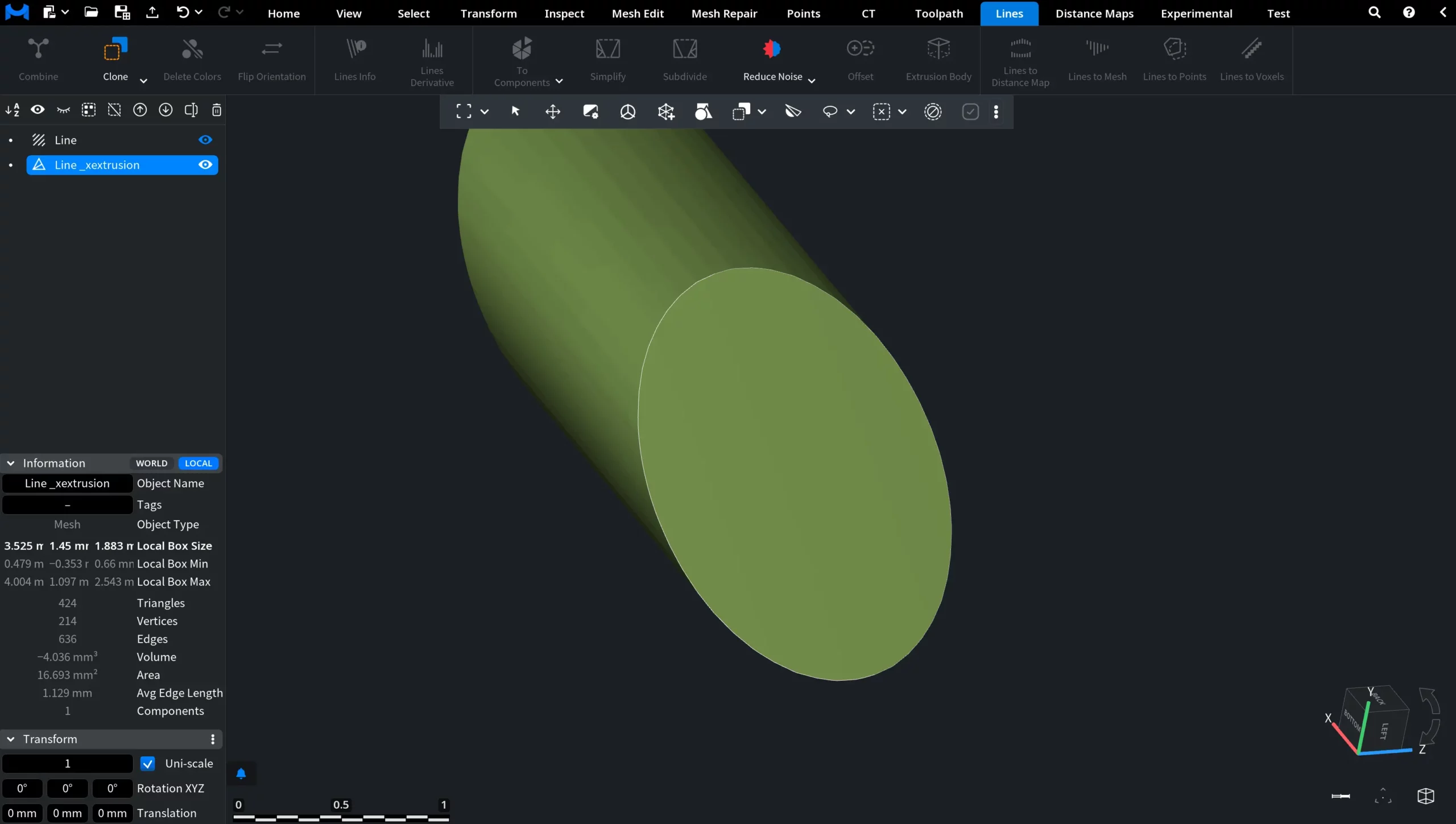 Extrusion Body: Start Mesh from Source