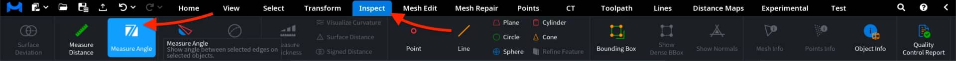 Measure Angle: Where to Find