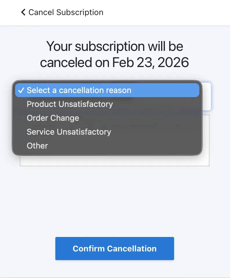 MeshInspector: Cancel Subscription