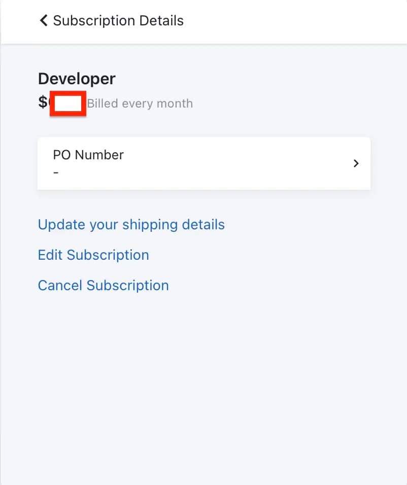 MeshInspector: Subscription Details
