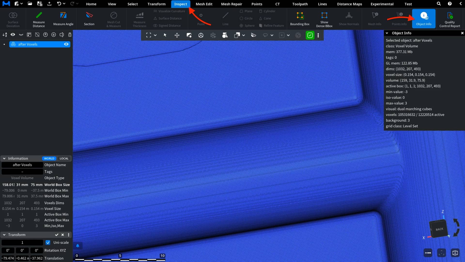 Voxels: Object Info