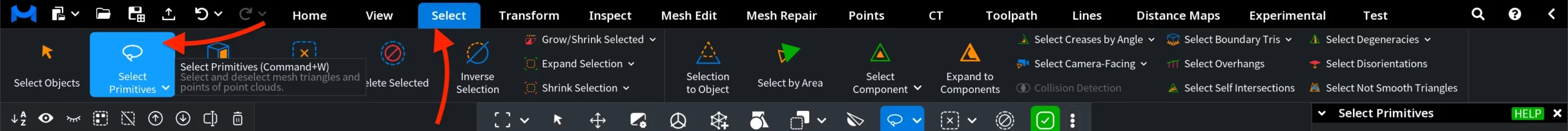 Select Primitives: Where to Find