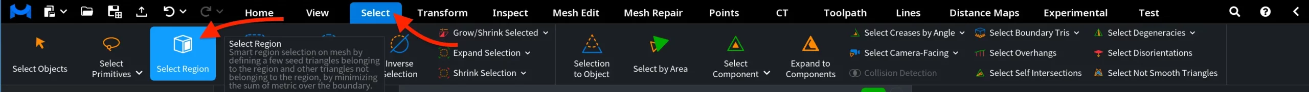 Select Region: Where to Find