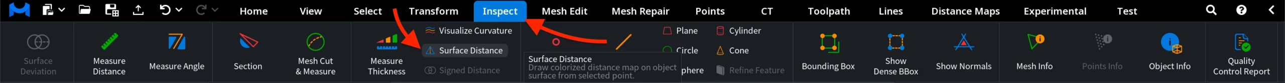 Surface Distance: Where to Find