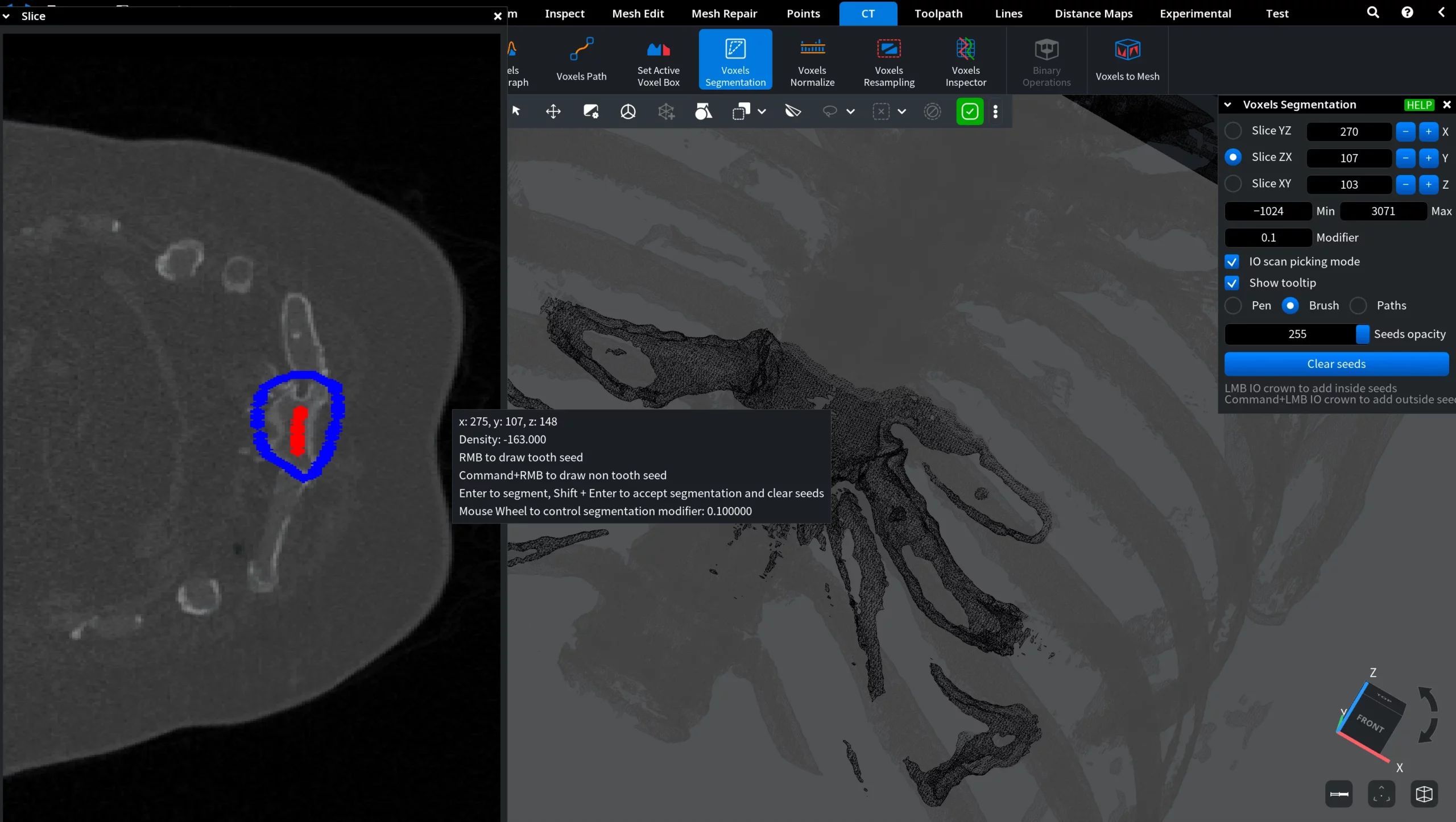 Voxels Segmentation: Example 2. Preparation