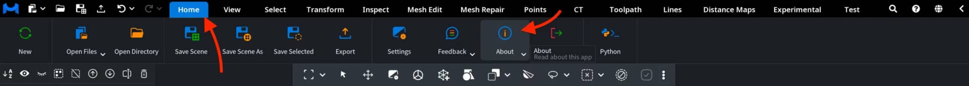 MeshInspector: Account and App Info. Where to Find
