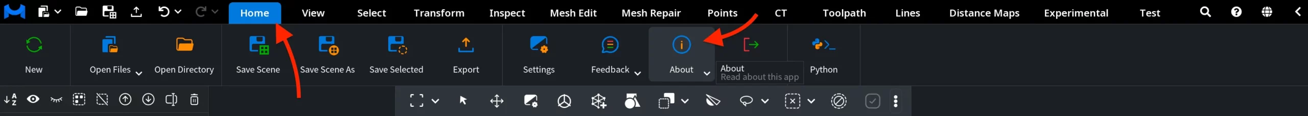 MeshInspector: Account and App Info. Where to Find