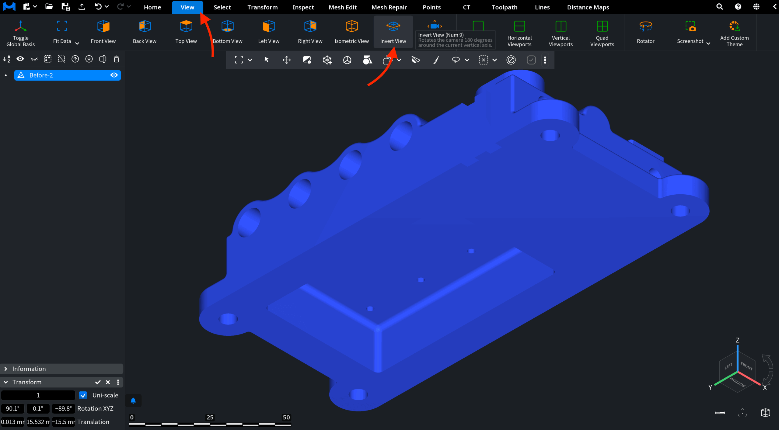 Invert View