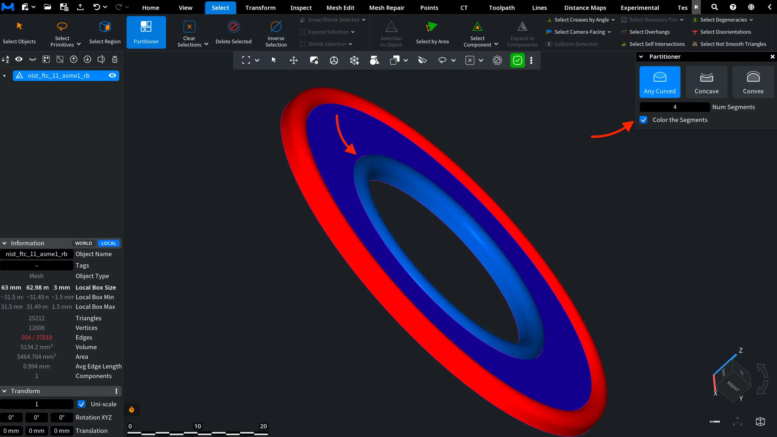 Partitioner: Colored Segments