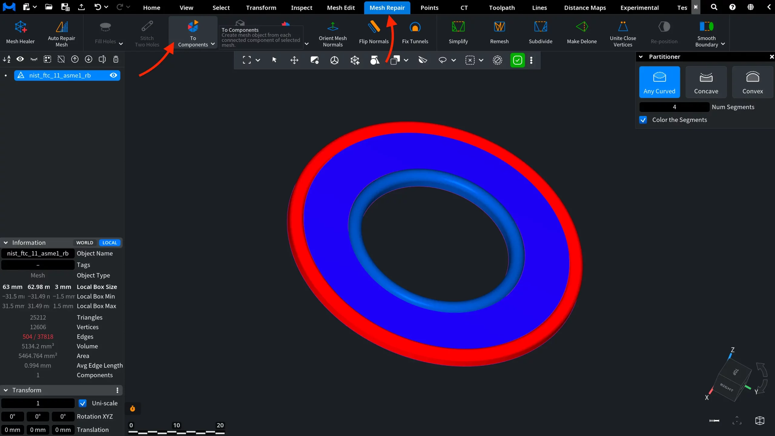 To Components Based on Partitioner: Before
