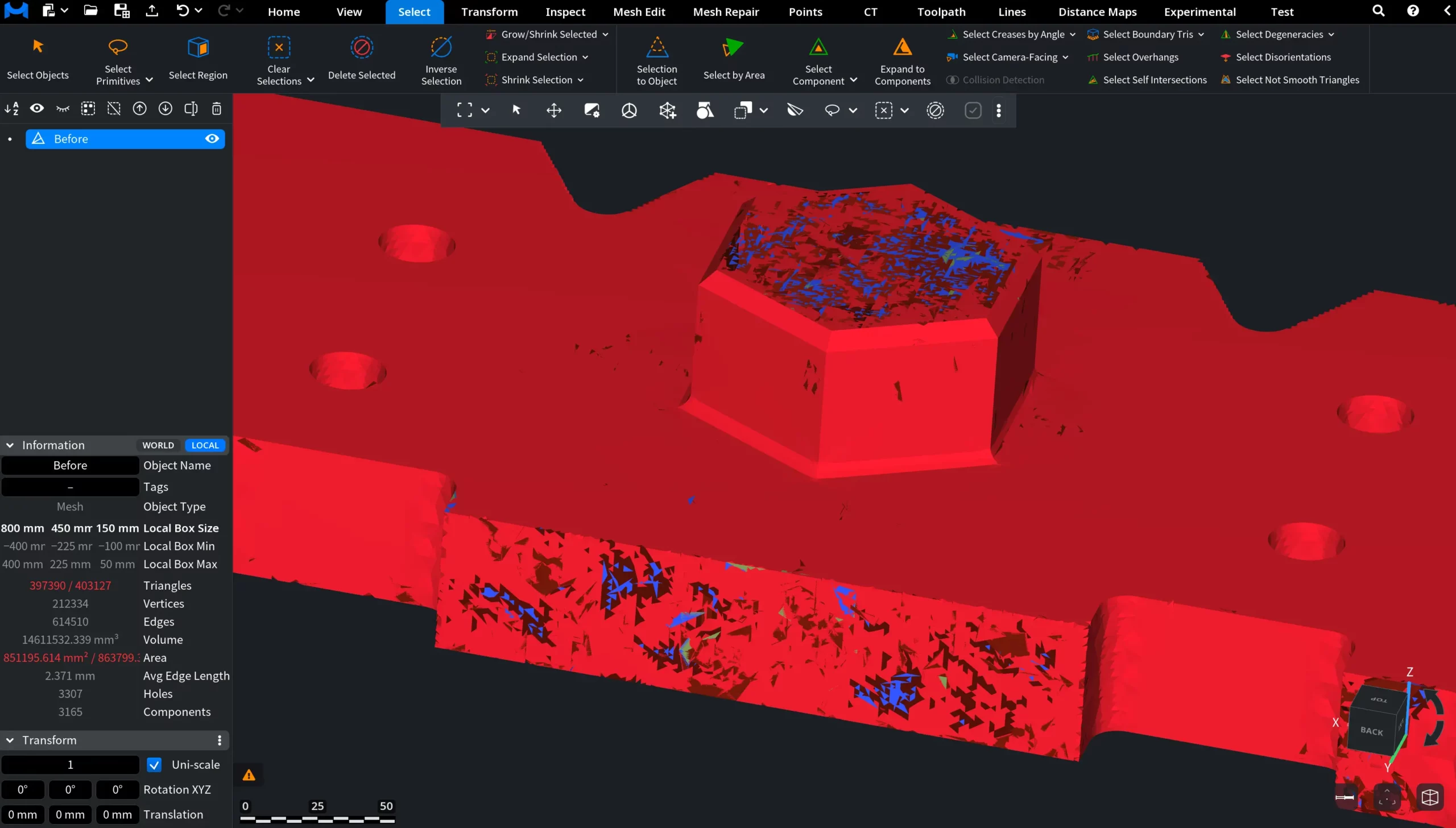 Select Largest Component: After