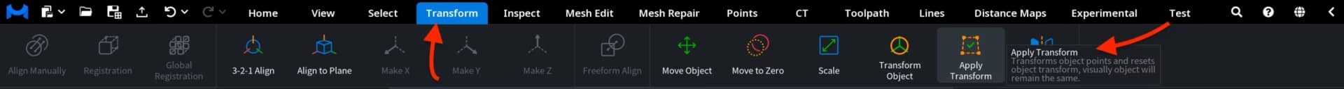 Apply Transform: Where to Find