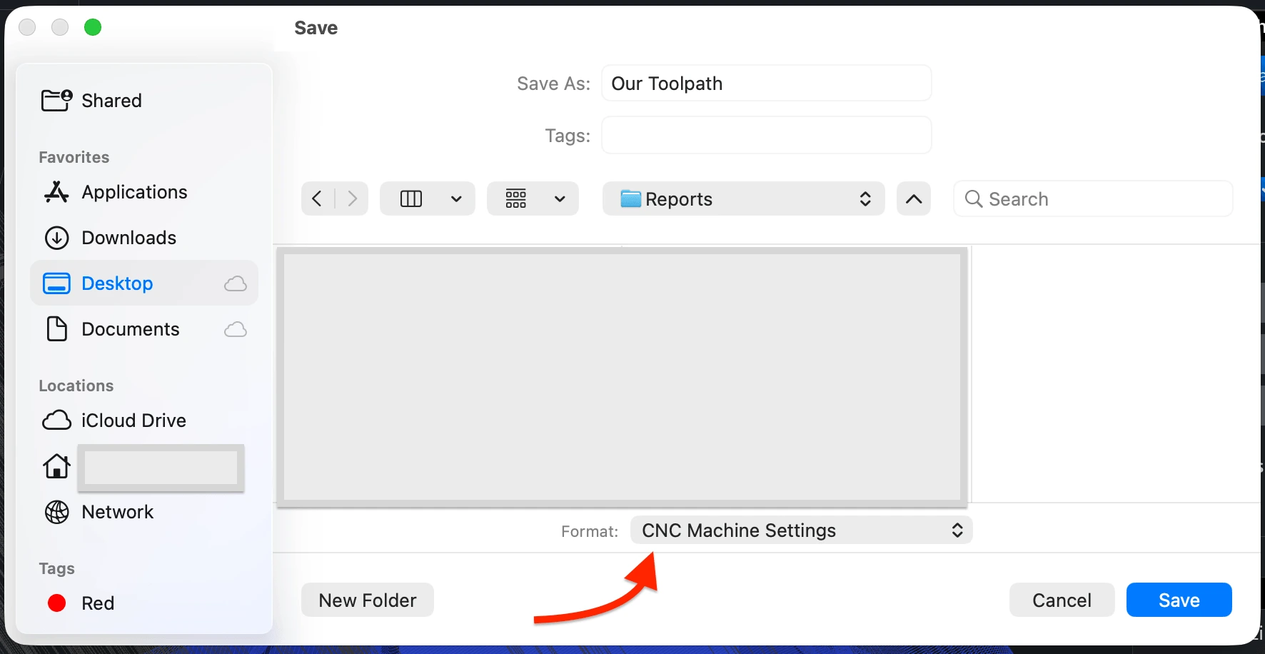 Saving CNC Machine Settings