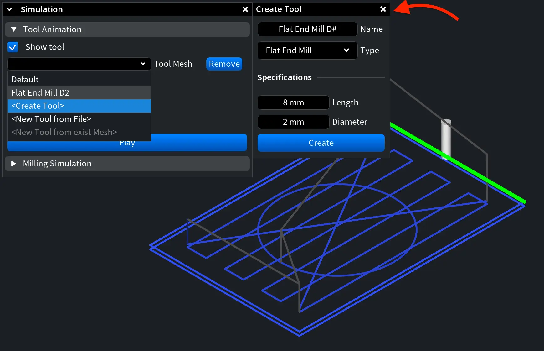 Simulation: Tool Animation. Create Tool